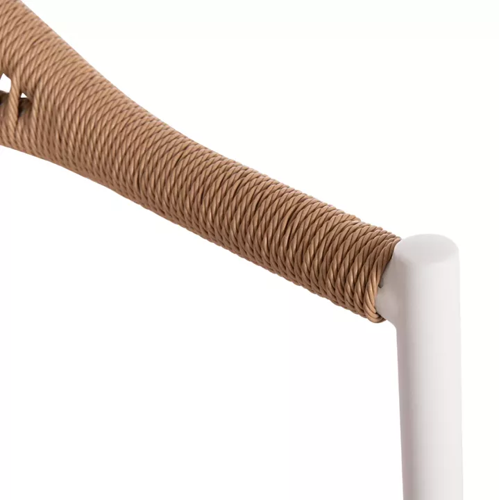 ΠΟΛΥΘΡΟΝΑ BERG HM6284.01 ΑΛΟΥΜΙΝΙΟ & TEXTILENE ΛΕΥΚΟ--P.E.TWISTED RATTAN 55x56x79Υεκ