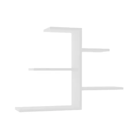 Wall shelf Callum pakoworld in white shade 82.2x19.6x48cm