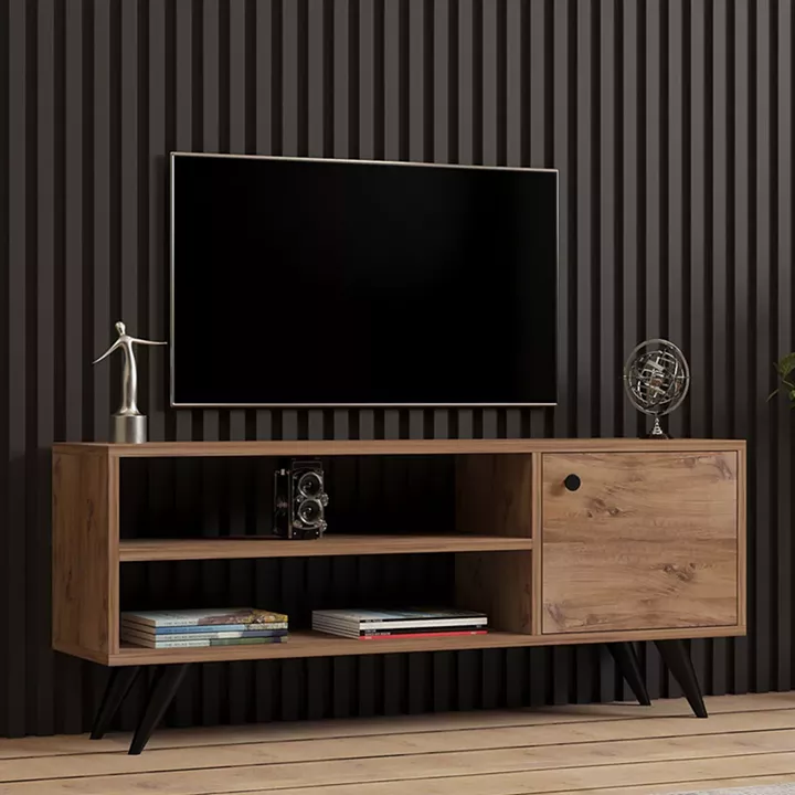 Έπιπλο τηλεόρασης Wison pakoworld σε sonoma απόχρωση 120x29x50εκ