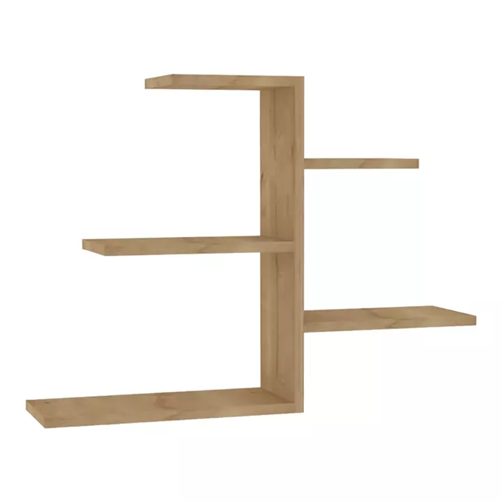 Wall shelf Callum pakoworld in oak shade 82.2x19.6x48cm