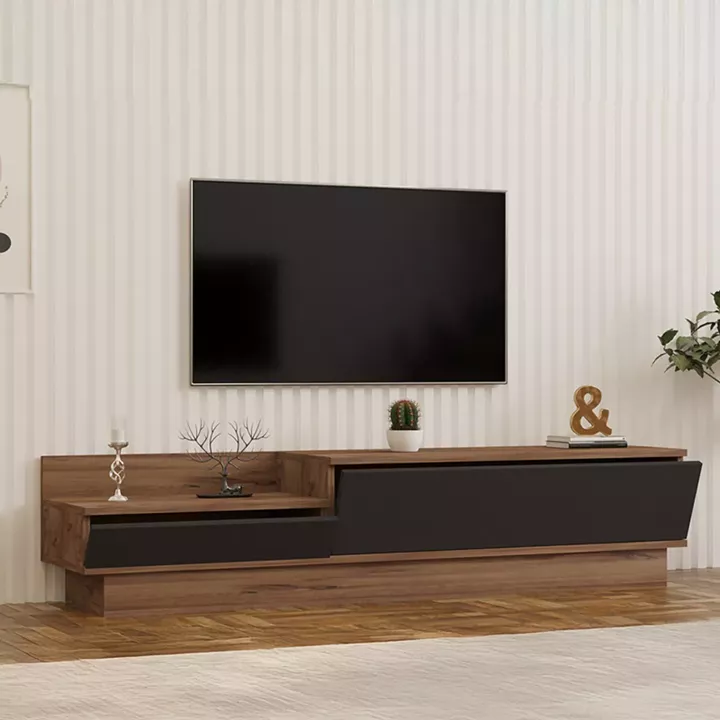 Eclipse pakoworld TV cabinet in sonoma-anthracite shade 160x35x35cm