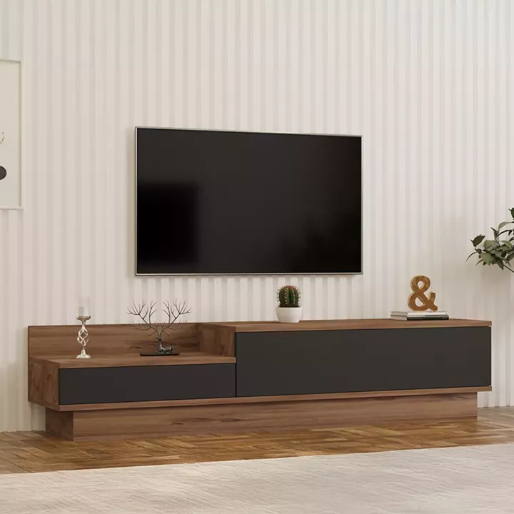 Eclipse pakoworld TV cabinet in sonoma-anthracite shade 160x35x35cm