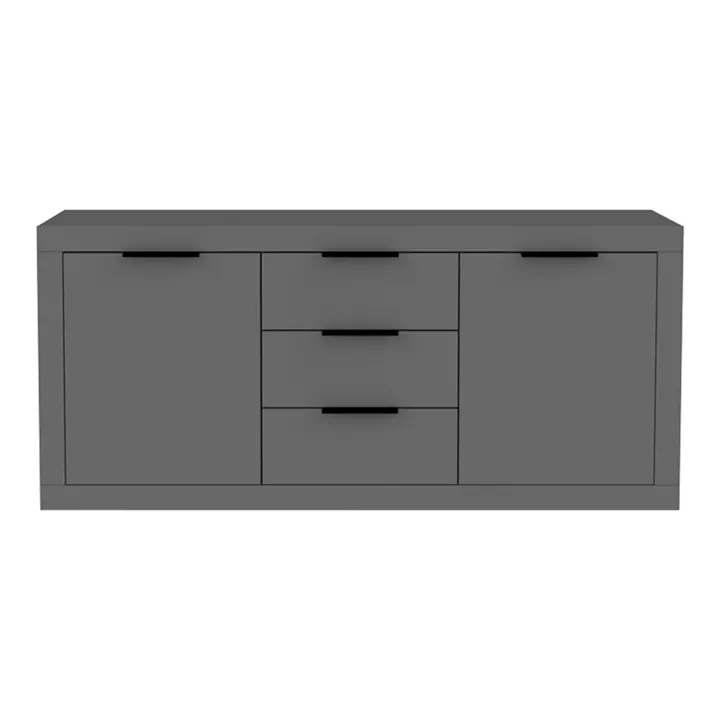 Doha pakoworld sideboard in dark grey color 180x45x80.5cm