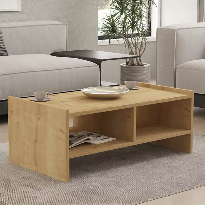 Tiena pakoworld coffee table in oak shade 90x50x35cm