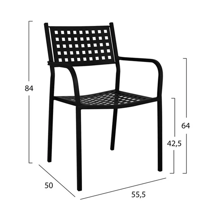 Set 5 pieces Outdoor Space HM10385 with marble table