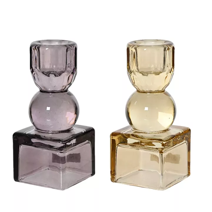 Beauty Home Γυάλινο κηροπήγιο 5 cm x 11cm      