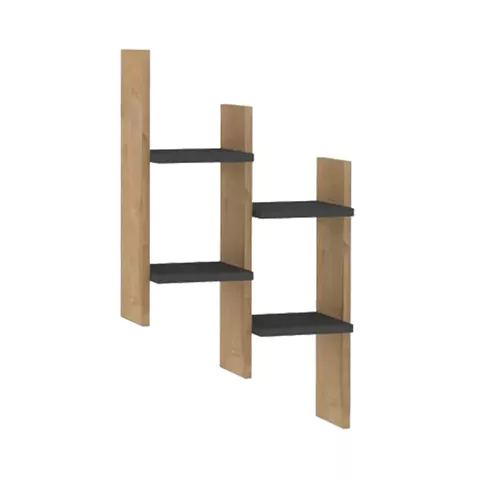 Ραφιέρα τοίχου Tabal pakoworld σε oak απόχρωση 49.4x14.5x85εκ