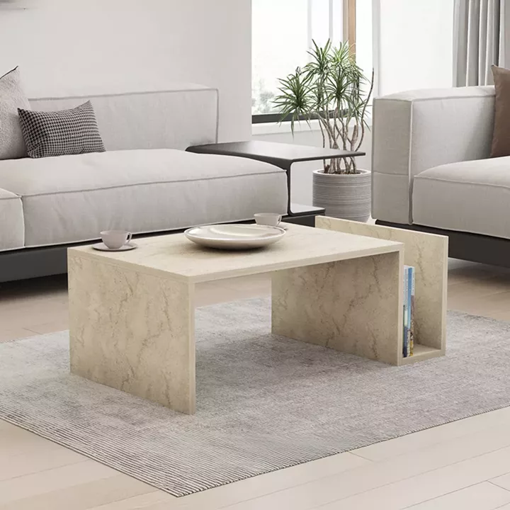 Poko pakoworld coffee table in traverten 86.8x50x32.4cm