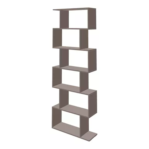 Bookcase Sezen pakoworld  in mocha color 70x24x191.5cm