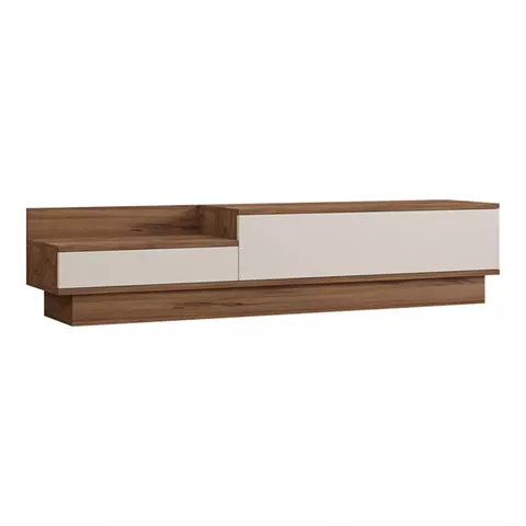 Eclipse pakoworld TV cabinet in white-anthracite shade 160x35x35cm