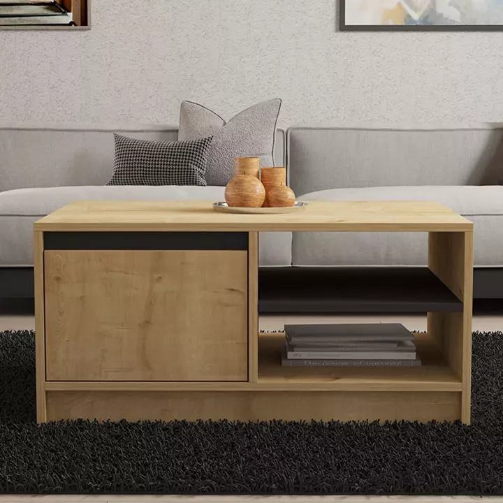 Coffee table Narli pakoworld in oak shade 90x60x45cm
