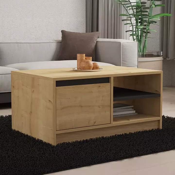Coffee table Narli pakoworld in oak shade 90x60x45cm