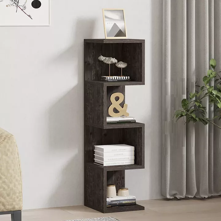 Floor-standing shelf Pratel pakoworld in dark walnut 25x27x95cm