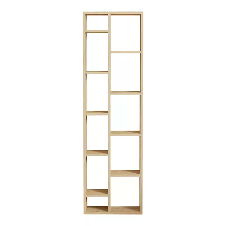 Βιβλιοθήκη Minicu pakoworld σε oak απόχρωση  44,4x19,6x150εκ