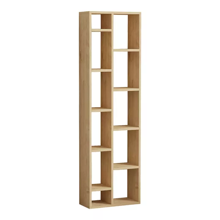 Βιβλιοθήκη Minicu pakoworld σε oak απόχρωση  44,4x19,6x150εκ