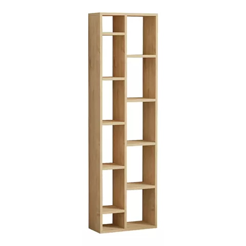 Βιβλιοθήκη Minicu pakoworld σε oak απόχρωση  44,4x19,6x150εκ