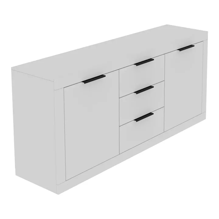 Μπουφές Doha pakoworld σε λευκή απόχρωση 180x45x80.5εκ