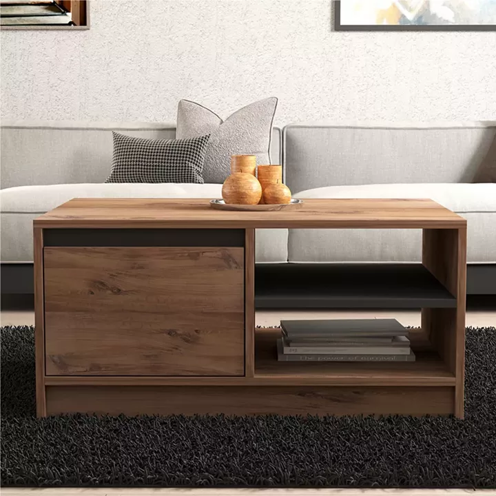 Coffee table Narli pakoworld in sonoma shade 90x60x45cm