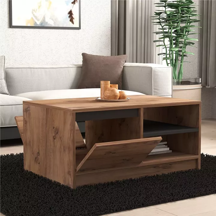 Coffee table Narli pakoworld in sonoma shade 90x60x45cm