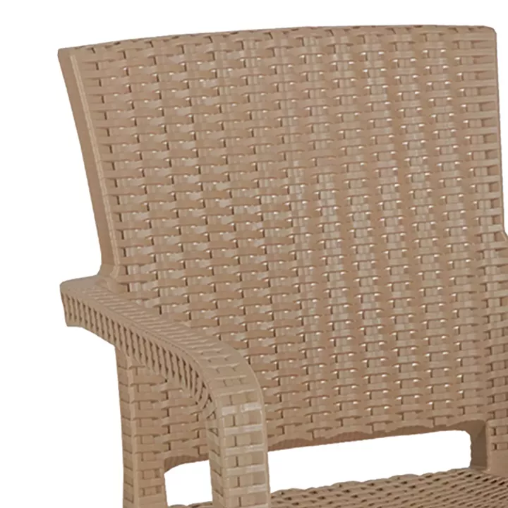 Dining table Icoan-Halcyon pakoworld set of 3 pieces PP in cappuccino color