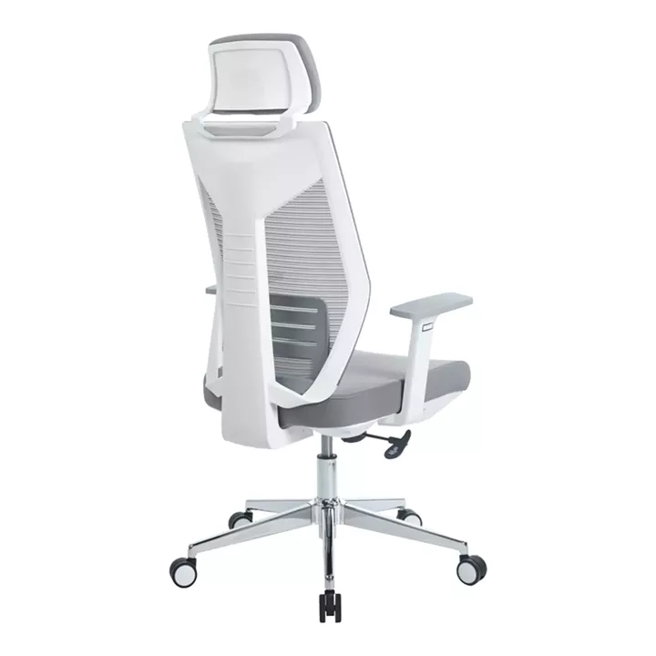 Manager office chair Commend pakoworld with fabric mesh in grey color