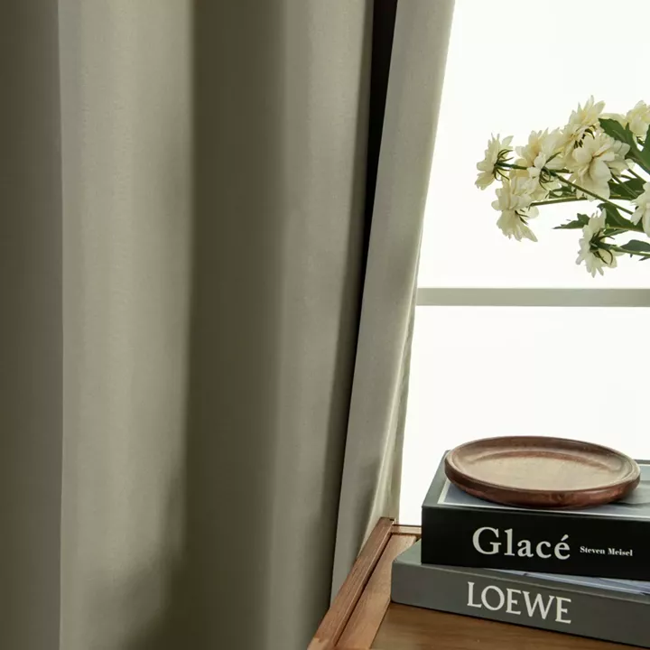 Beauty Home Κουρτίνα Full Blackout σκίασης με 8 κρίκους Soft Art 8391 Light Beige-C3 140x270 Μπεζ