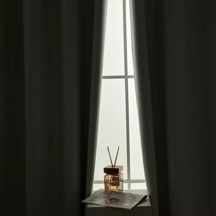 Beauty Home Κουρτίνα Full Blackout σκίασης με 8 κρίκους Soft Art 8391 Ice-Ecru 140x270 Πάγου