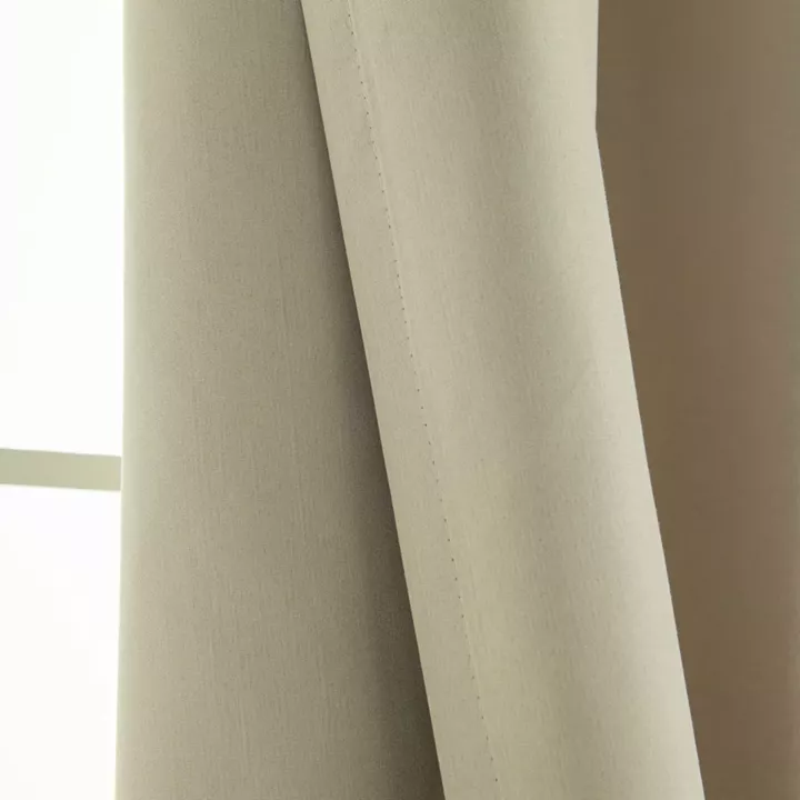 Beauty Home Κουρτίνα Full Blackout σκίασης με 8 κρίκους Soft Art 8391 Beige 140x270 Άμμου