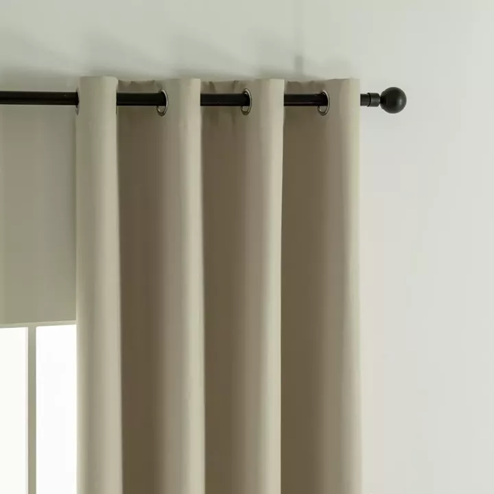Beauty Home Κουρτίνα Full Blackout σκίασης με 8 κρίκους Soft Art 8391 Beige 140x270 Άμμου