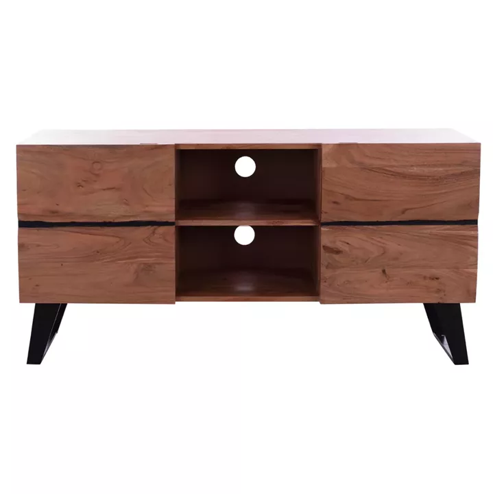 TV Furniture HM8174.11 Alicia Solid acacia wood Natural 130x43x66 cm.