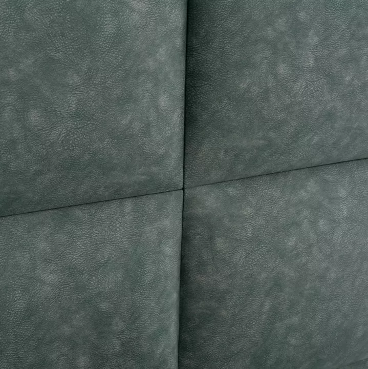 Bed Milo HM646.27, green NUBUCK-type fabric, 120x200cm