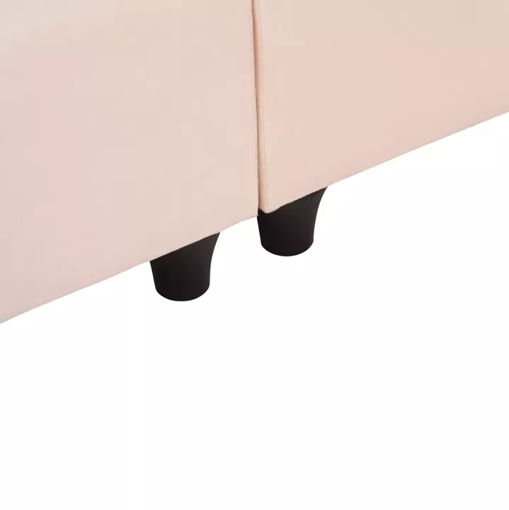 DOUBLE BED NESTOR HM715 BEIGE VELVET FOR MATTRESS 160x200cm.