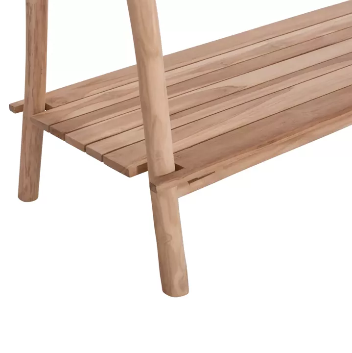 ΕΠΙΠΛΟ ΕΙΣΟΔΟΥ PERL HM9911 ΚΛΑΔΙΑ ΞΥΛΟΥ TEAK-ΦΥΣΙΚΟ 130,5x53x130Υεκ.