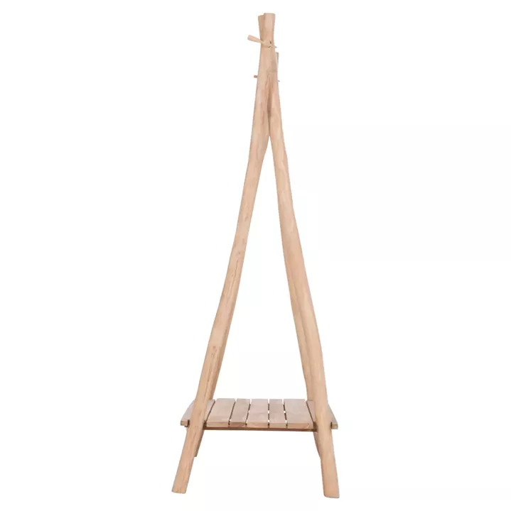 ΕΠΙΠΛΟ ΕΙΣΟΔΟΥ PERL HM9911 ΚΛΑΔΙΑ ΞΥΛΟΥ TEAK-ΦΥΣΙΚΟ 130,5x53x130Υεκ.
