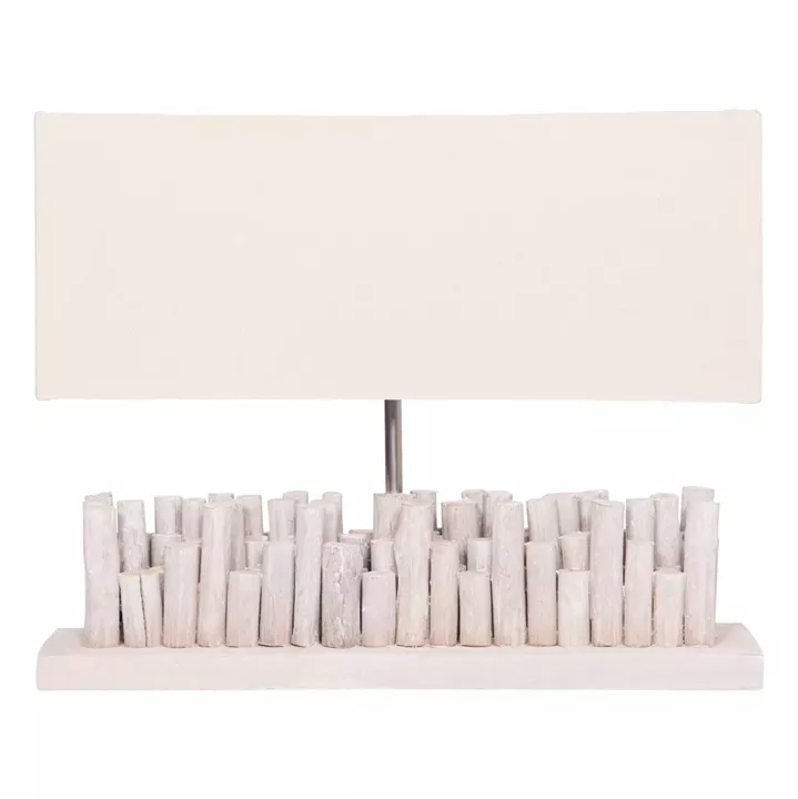 ΕΠΙΤΡΑΠΕΖΙΟ ΦΩΤΙΣΤΙΚΟ TWIGGY HM4426 DRIFTWOOD & ΚΑΠΕΛΟ ΣΕ ΛΕΥΚΟ 50,5x16,5x40Υεκ.