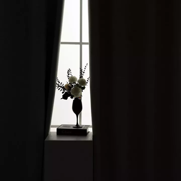 Beauty Home Κουρτίνα Full Blackout σκίασης με 8 κρίκους Elite Art 8392 Ice-No1 140x270 Πάγου