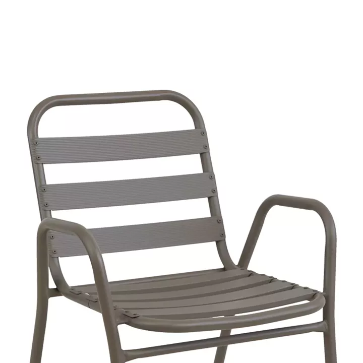 Τραπεζαρία Albero-Sussie pakoworld 3τεμ μέταλλο σε σαμπανιζέ απόχρωση Φ60x70εκ