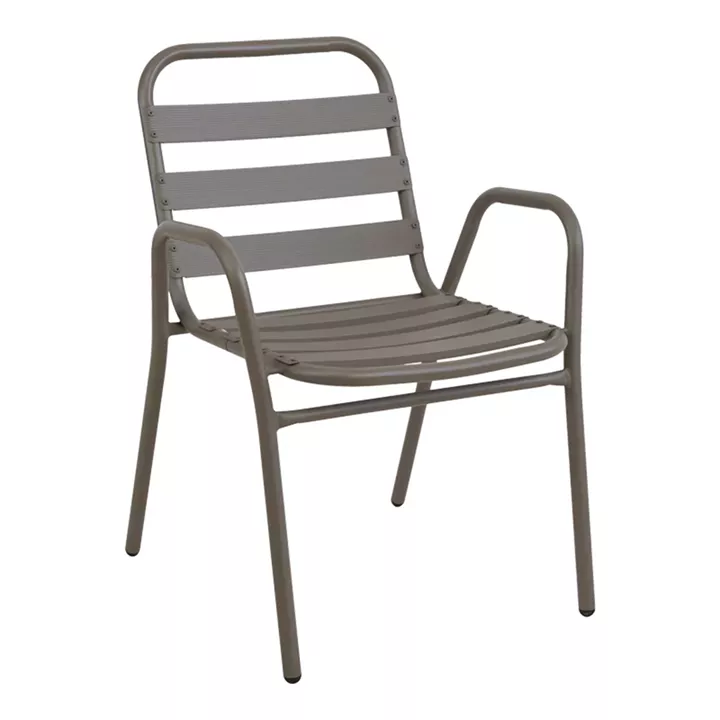 Τραπεζαρία Albero-Sussie pakoworld 3τεμ μέταλλο σε σαμπανιζέ απόχρωση Φ60x70εκ