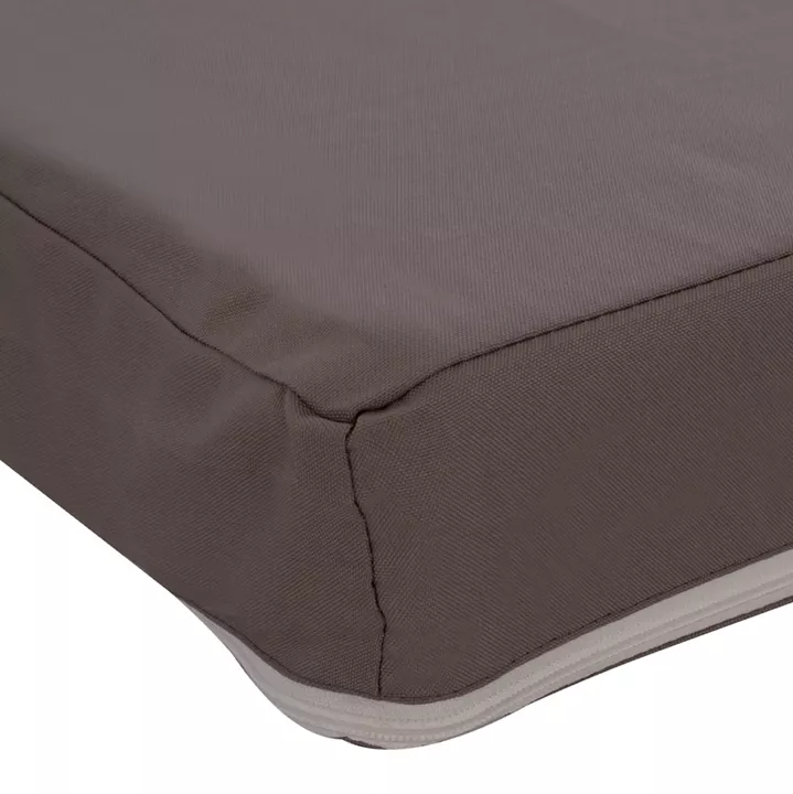 Sunbed Pillow Polyester Sifnos Grey HM11235.10P 198(119+1+78)x70x10cm