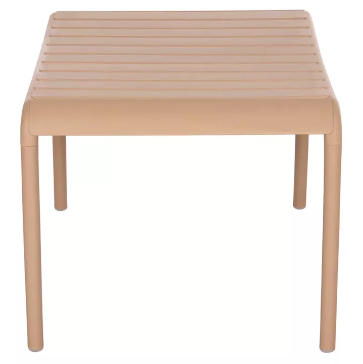 OUTDOOR COFFEE TABLE KORVER HM6334.04 POLYPROPYLENE IN CAPPUCCINO 100x60x46Hcm.