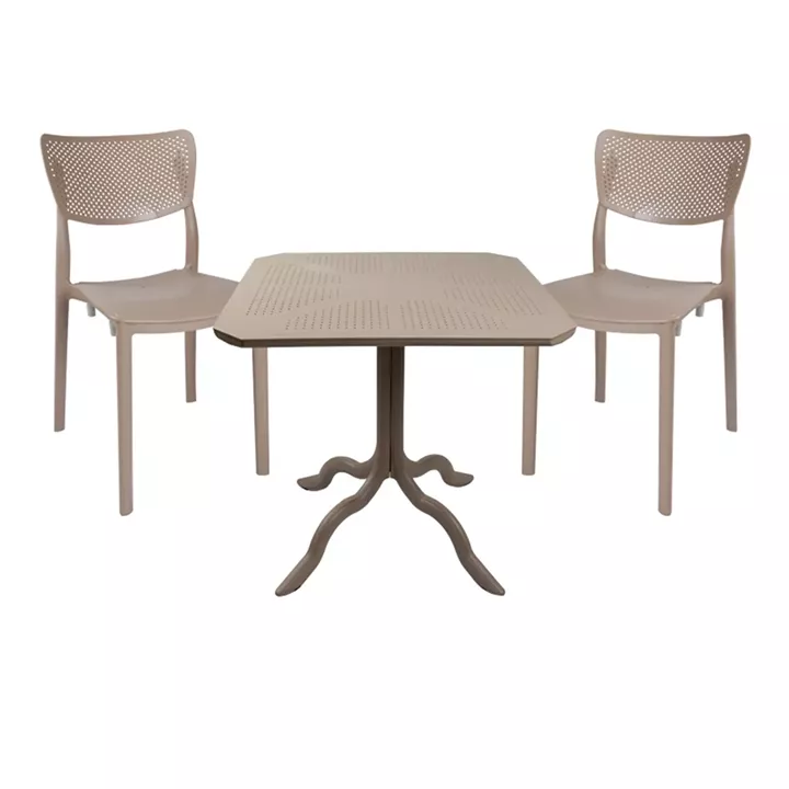 Icon-Ignite pakoworld dining set 3pcs PP in cappuccino color