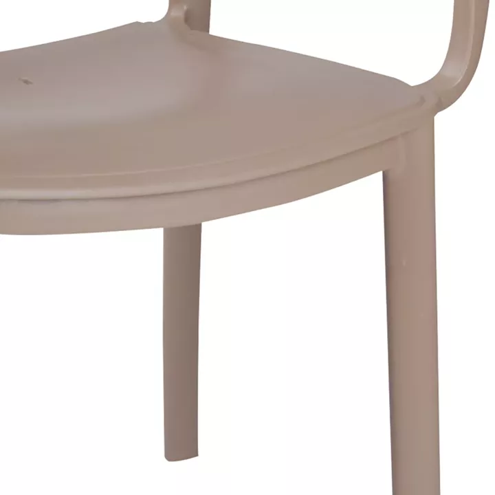 Dining table Icon-Frontline pakoworld set of 3 pieces PP in cappuccino color