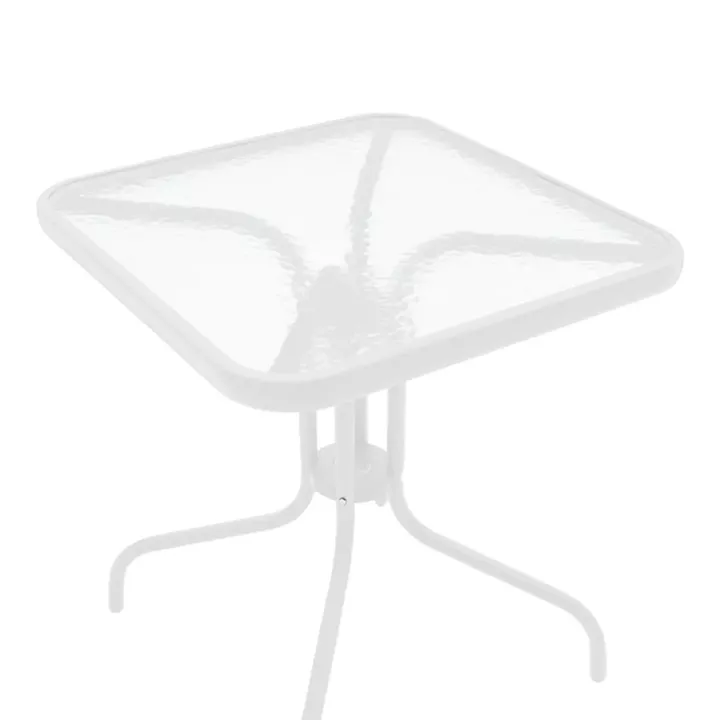 Watson-Tarete pakoworld dining set 3pcs metal in white shade 70x70x70cm