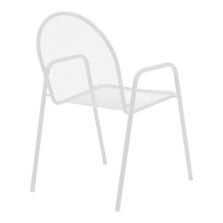 Watson-Tarete pakoworld dining set 3pcs metal in white shade 70x70x70cm