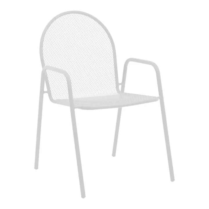 Watson-Tarete pakoworld dining set 3pcs metal in white shade 70x70x70cm