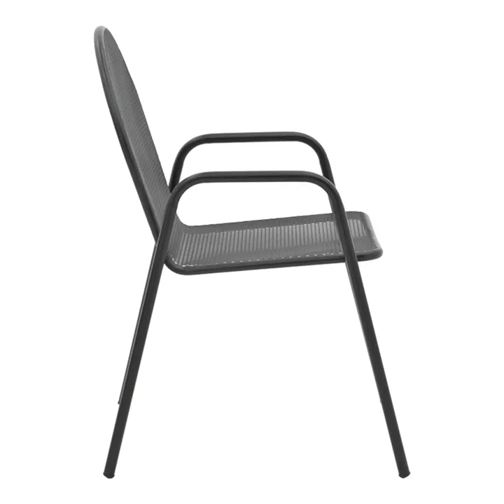 Vergo-Tarete pakoworld dining set 3pcs metal in black shade