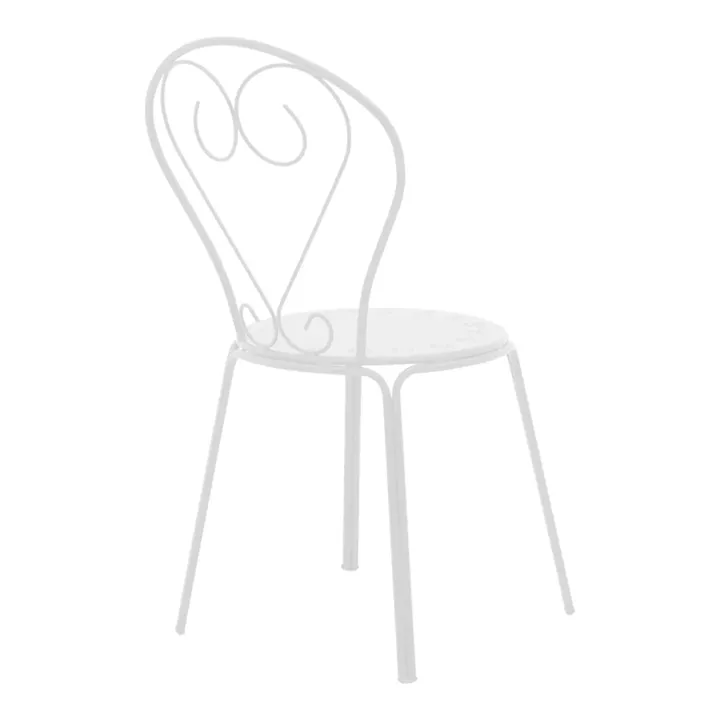 Vergo-Chari pakoworld dining set 3pcs metal in white shade