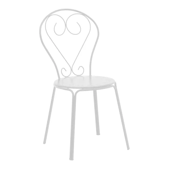 Vergo-Chari pakoworld dining set 3pcs metal in white shade