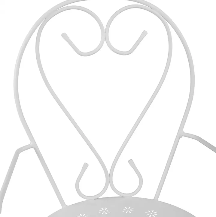 Metallic armchair Amore White HM5008.12 49x48x90 cm