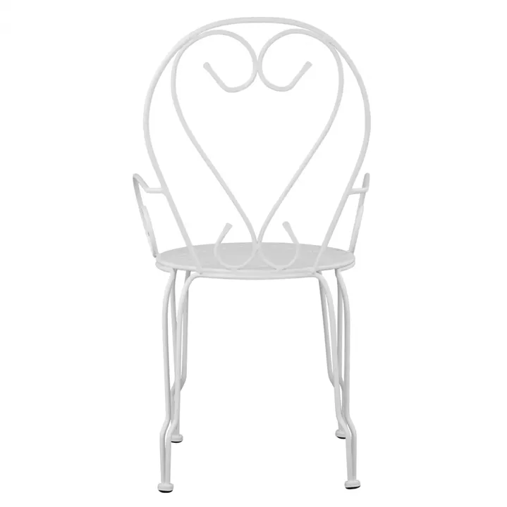 Metallic armchair Amore White HM5008.12 49x48x90 cm